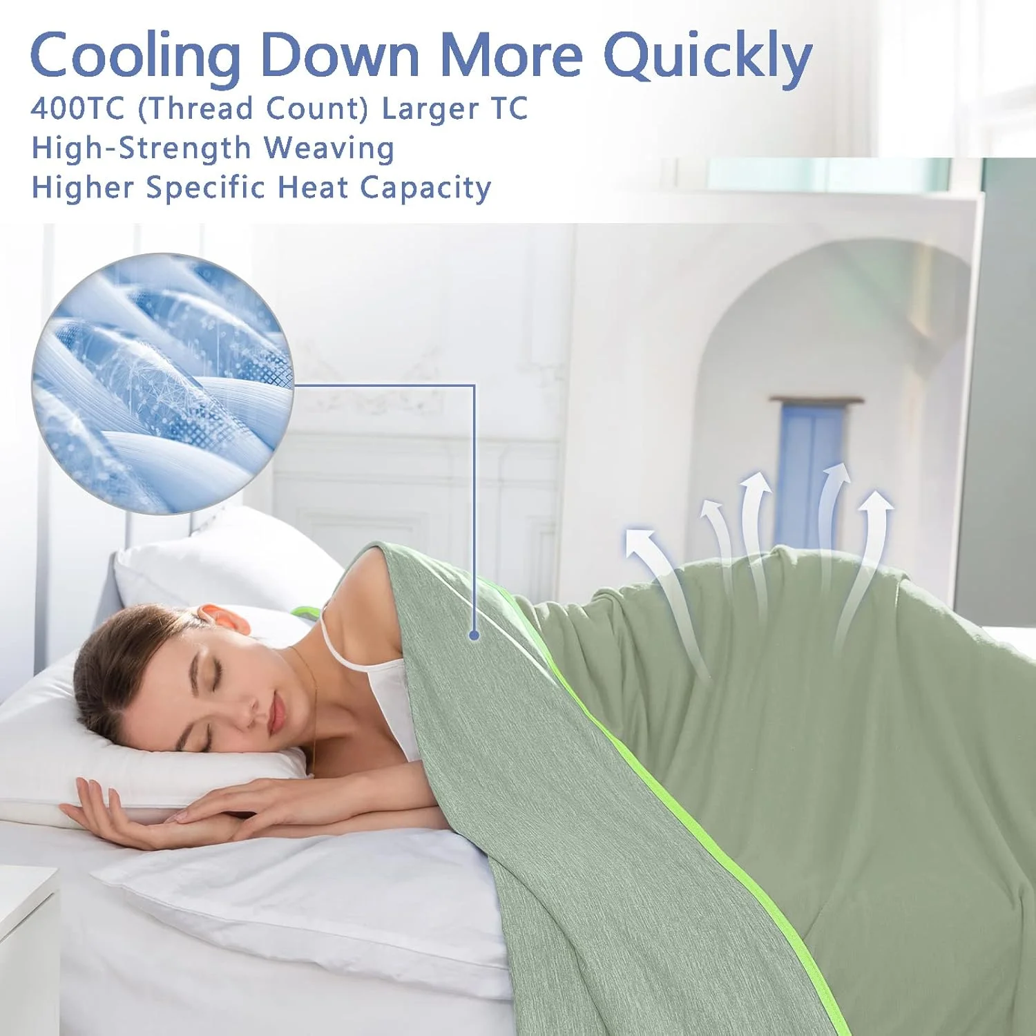 پتوی خنک کننده TOPCEE (سایز دوقلو 152x228 سانتی متر) برای تعریق شبانه، گرما را جذب می کند تا بزرگسالان و کودکان را در شب های گرم خنک نگه دارد، پتوی خنک کننده Q-Max 0.5 برای افراد گرمایی، پتوی فوق العاده خنک و سبک وزن برای تخت