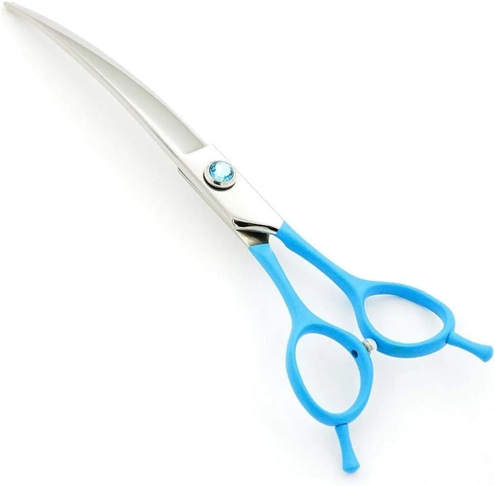 قیچی آرایشگری مو، پیرایش حیوانات خانگی سگ تدی، لوازم آرایشگری، آرایشگر، رنگی، ابزار خم کوچک، 6 اینچ، قیچی آرایشگری، قیچی آرایشگر