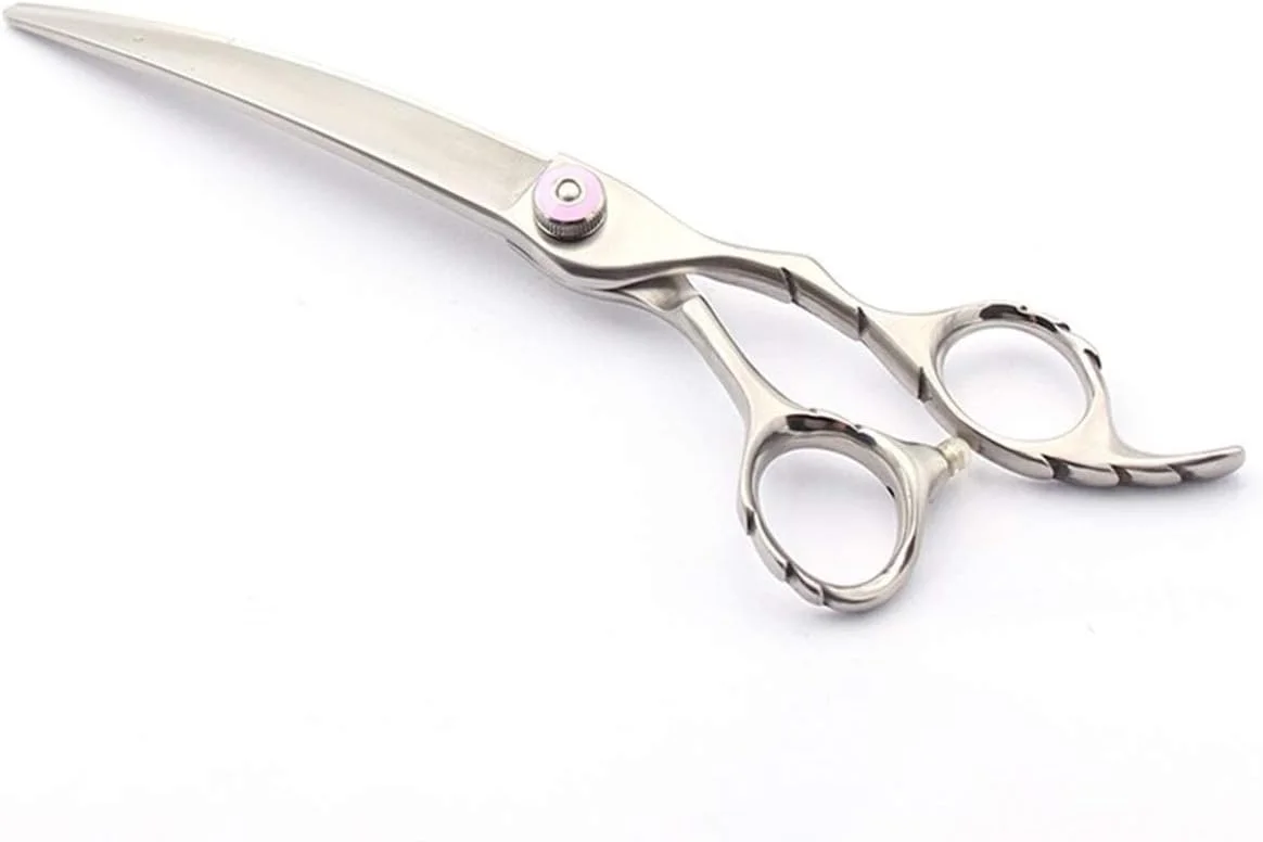 قیچی آرایشگری مو، ابزار خم کننده مات پیرایش حیوانات خانگی، لوازم پیرایش سگ تدی، آرایشگاه پیرایش مو 7 اینچی، قیچی آرایشگری