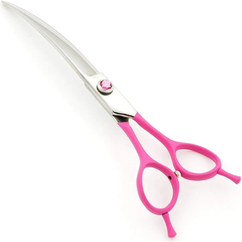 قیچی آرایشگری مو، پیرایش حیوانات خانگی سگ تدی، لوازم آرایشگری، آرایشگر، رنگی، ابزار خم کوچک، 6 اینچ، قیچی آرایشگری، قیچی آرایشگر