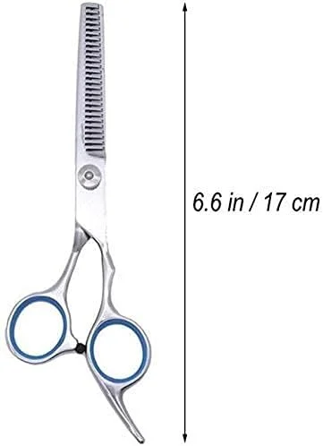 قیچی آرایشگری مو، ست آرایشگری مو ابزار مو موی صاف و دندانه دار حرفه ای استیل ضد زنگ قیچی آرایشگری آرایشگاه