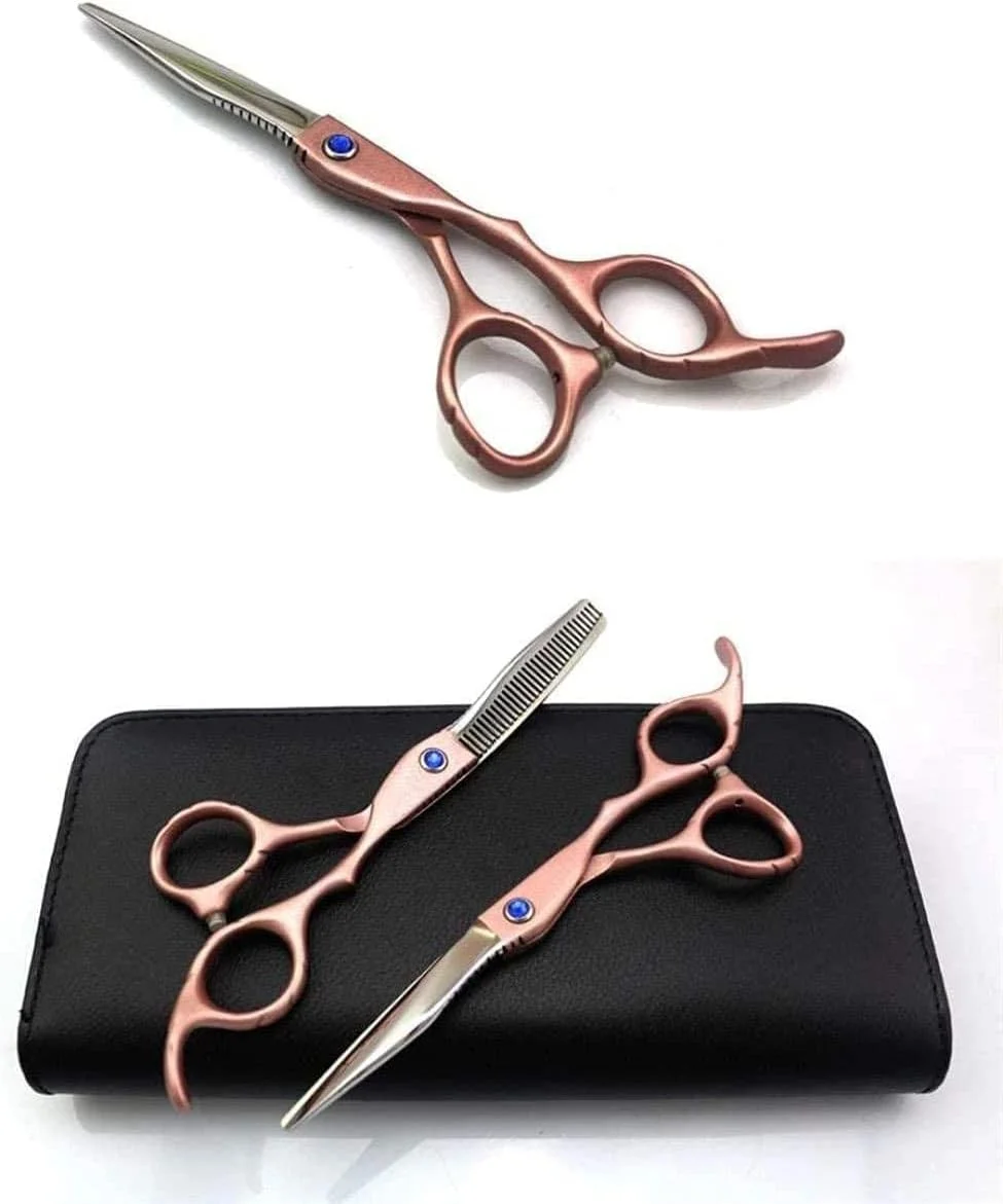 قیچی آرایشگری حرفه ای و قیچی پیتاژ به همراه کیف قیچی 14 و 15.2 سانتی متری مناسب برای آرایشگاه ها یا استفاده در منزل قیچی آرایشگری حرفه ای و قیچی پیتاژ به همراه کیف قیچی 14 و 15.2 سانتی متری مناسب برای آرایشگاه ها یا استفاده در منزل