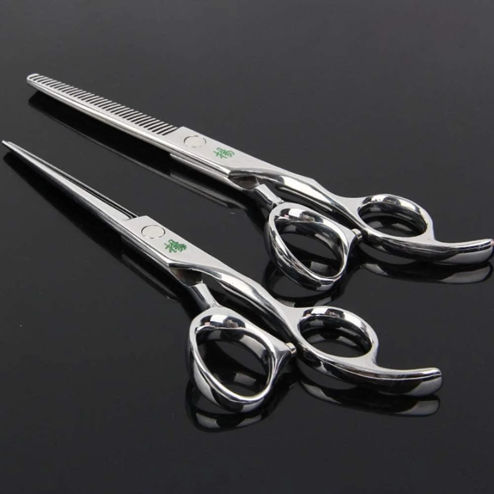 قیچی آرایشگری مو، قیچی حرفه ای 6 اینچی برای آرایش مو، قیچی بافت دهنده و نازک کننده مو برای آرایشگر (FlatCut6Inch)، قیچی آرایشگری