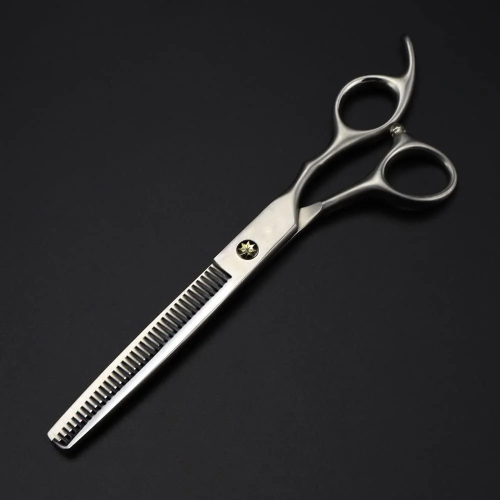 قیچی آرایشگری، قیچی اصلاح مو 6.5 اینچی حرفه ای فولاد ژاپنی 440C، قیچی مات مو، قیچی اصلاح مو، قیچی پیتاژ، قیچی آرایشگری، پیتاژ-Q