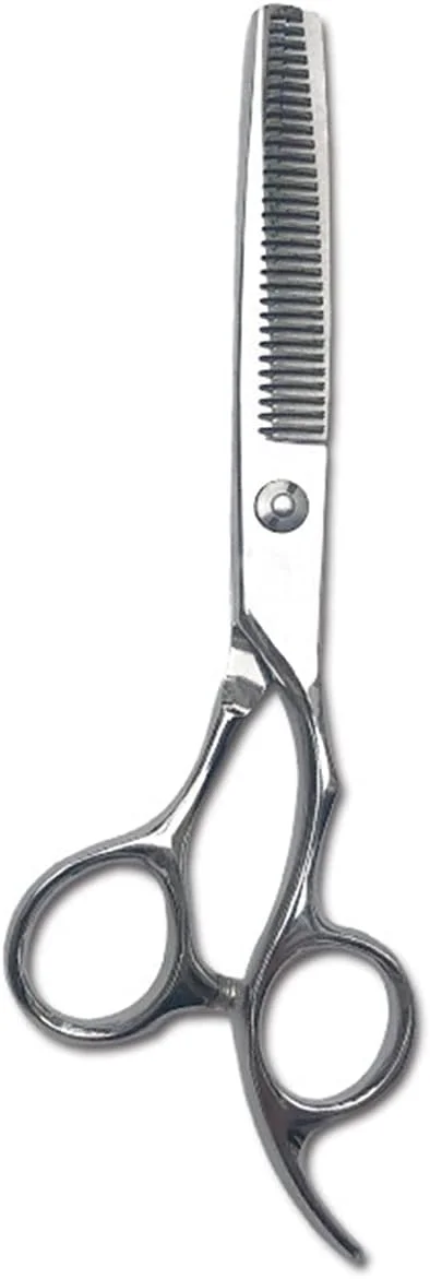 قیچی آرایشگری برای سالن های مو، قیچی موی حرفه ای با لبه تیغ، قیچی تخت، قیچی پیتاژ برای سالن، قیچی های برش مو با پولیش آینه ای (قیچی دندانه دار)