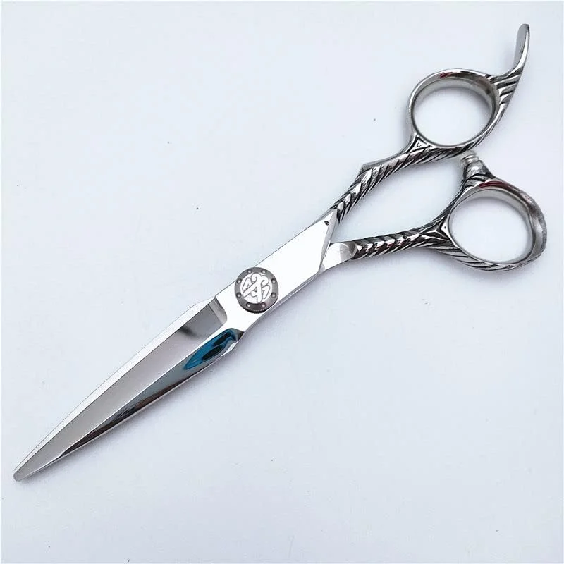 قیچی آرایشگری، قیچی اصلاح مو، 6 اینچ حرفه ای ژاپن 440C، قیچی با دسته ضد لغزش، قیچی اصلاح مو، آرایشگری، قیچی پیتاژ مو