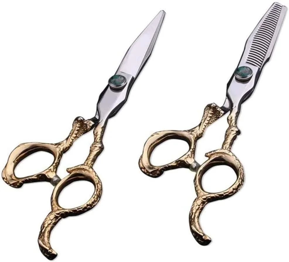 قیچی آرایشگری، قیچی پیرایش مو، قیچی آرایشگری جدید کودکانه و خانوادگی، قیچی آرایشگری حرفه ای با روکش طلایی، ابزار برش مو