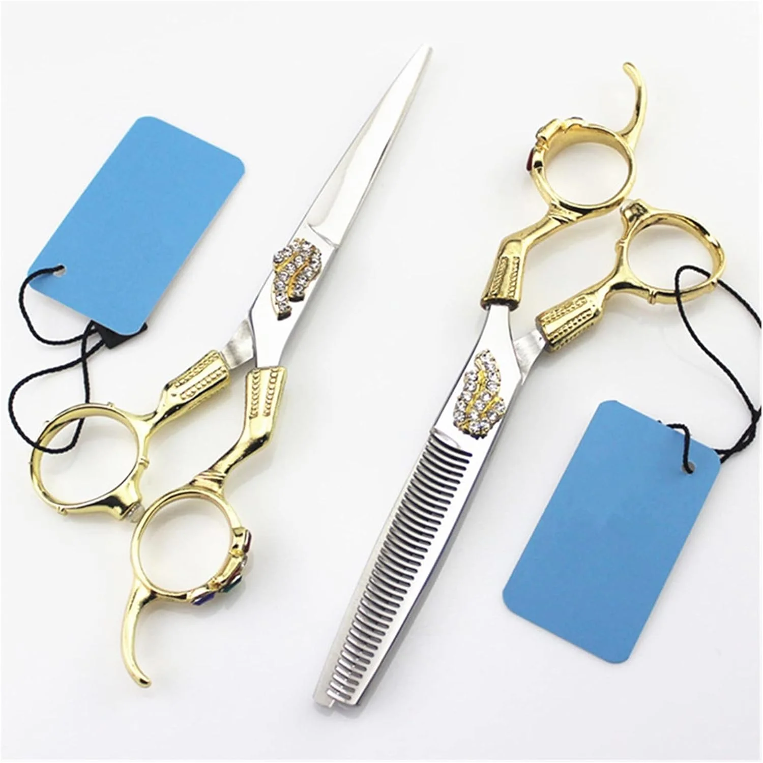 قیچی آرایشگری 6 اینچی، طلایی وینتیج، قیچی آرایشگری، قیچی پیتاژ آرایشگری، قیچی کوتاهی مو