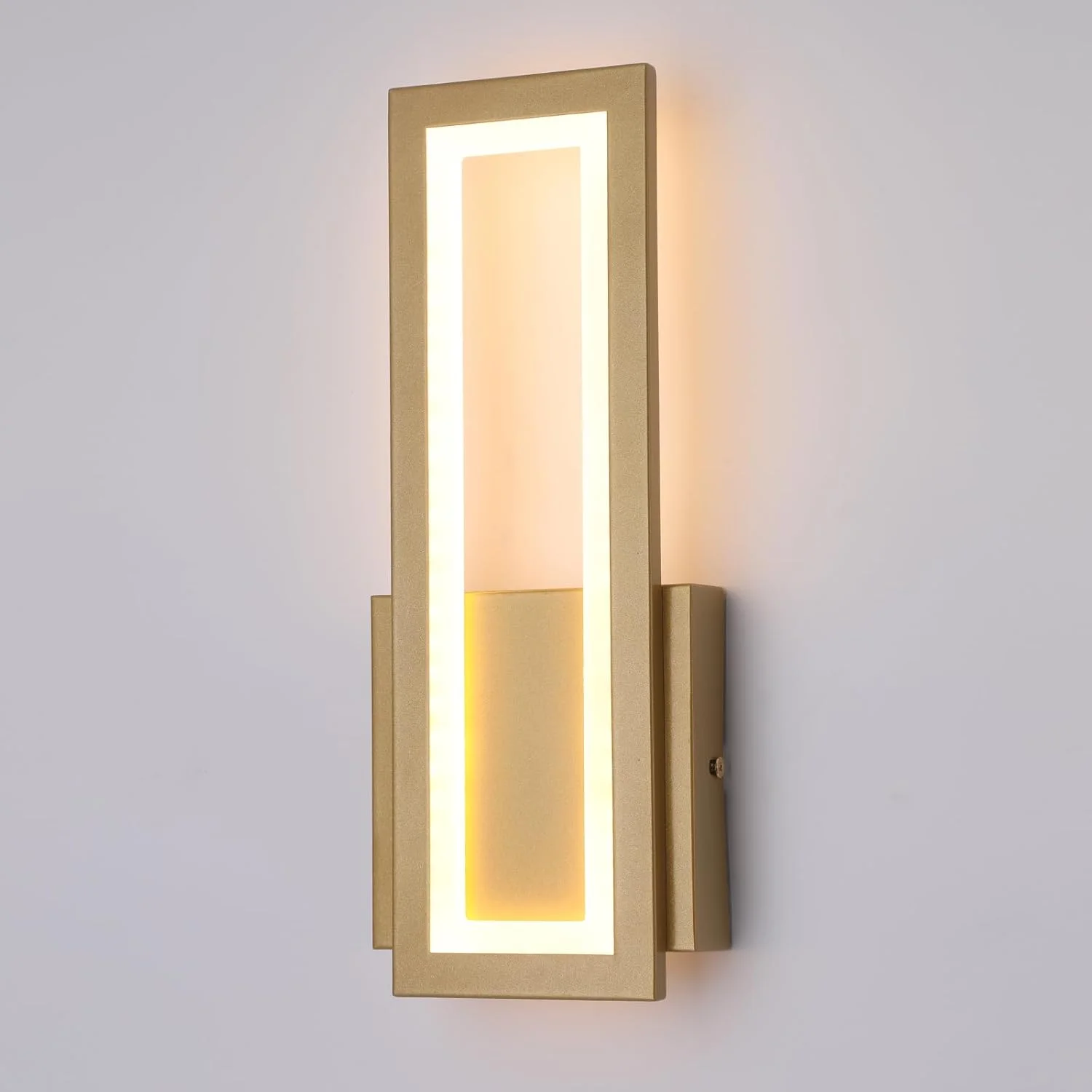 چراغ دیواری اتاق خواب داخلی YT YATAI LIGHTING، چراغ دیواری LED مدرن طلایی برای اتاق نشیمن، لامپ دیواری با دمای رنگ قابل تنظیم (15 وات)