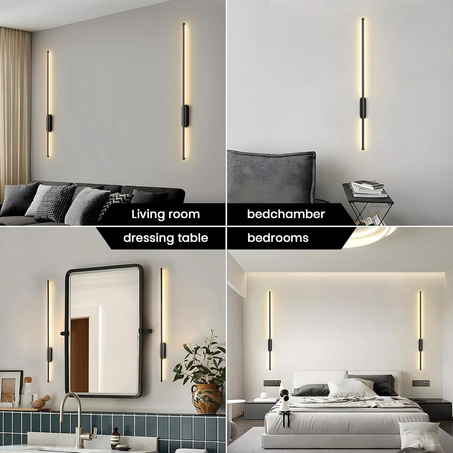 چراغ دیواری مدرن LED یاتای، مناسب اتاق خواب، اتاق غذاخوری و کنار آینه، چراغ دیواری داخلی LED دیمر دار، چراغ دیواری آلومینیومی اکریلیک نواری بلند (60 سانتی متر، 9 وات) چراغ دیواری مدرن LED یاتای، مناسب اتاق خواب، اتاق غذاخوری و کنار آینه، چراغ دیواری داخلی LED دیمر دار، چراغ دیواری آلومینیومی اکریلیک نواری بلند (60 سانتی متر، 9 وات)