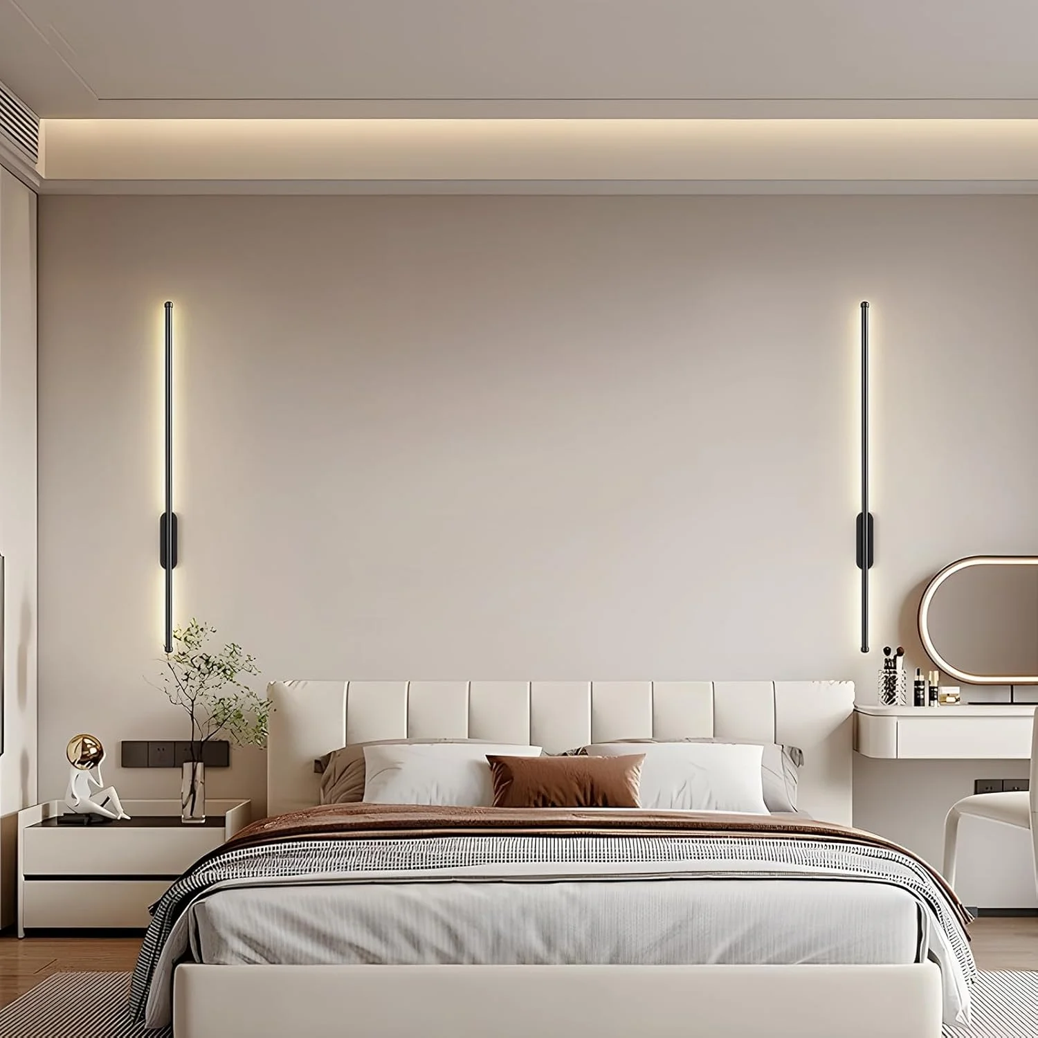 چراغ دیواری مدرن LED یاتای، مناسب اتاق خواب، اتاق غذاخوری و کنار آینه، چراغ دیواری داخلی LED دیمر دار، چراغ دیواری آلومینیومی اکریلیک نواری بلند (60 سانتی متر، 9 وات) چراغ دیواری مدرن LED یاتای، مناسب اتاق خواب، اتاق غذاخوری و کنار آینه، چراغ دیواری داخلی LED دیمر دار، چراغ دیواری آلومینیومی اکریلیک نواری بلند (60 سانتی متر، 9 وات)