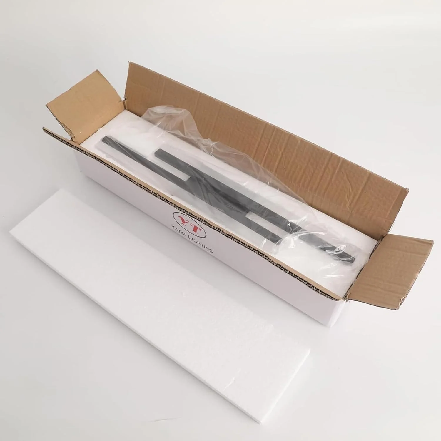 چراغ دیواری LED اتاق خواب YATAI LIGHTING (بسته بندی جدید)، چراغ دیواری دیمر دار، چراغ دیواری کنار تختی 19.6 اینچی، چراغ دیواری مدرن مشکی برای اتاق خواب، اتاق نشیمن، راهرو، حمام (مشکی)