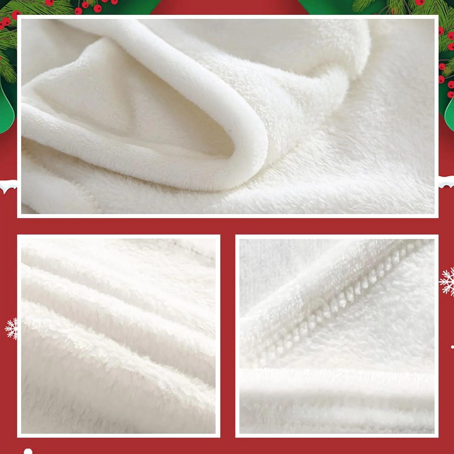 پتو کریسمس Copbopwn، پتوهای کریسمسی برای مبل، پتو پشمی کریسمس، آدم برفی زنجبیلی، درختان کریسمس، پتو کریسمسی تخت، پتو کریسمسی برای تخت، 100 x 150 سانتی متر (زنجبیلی)