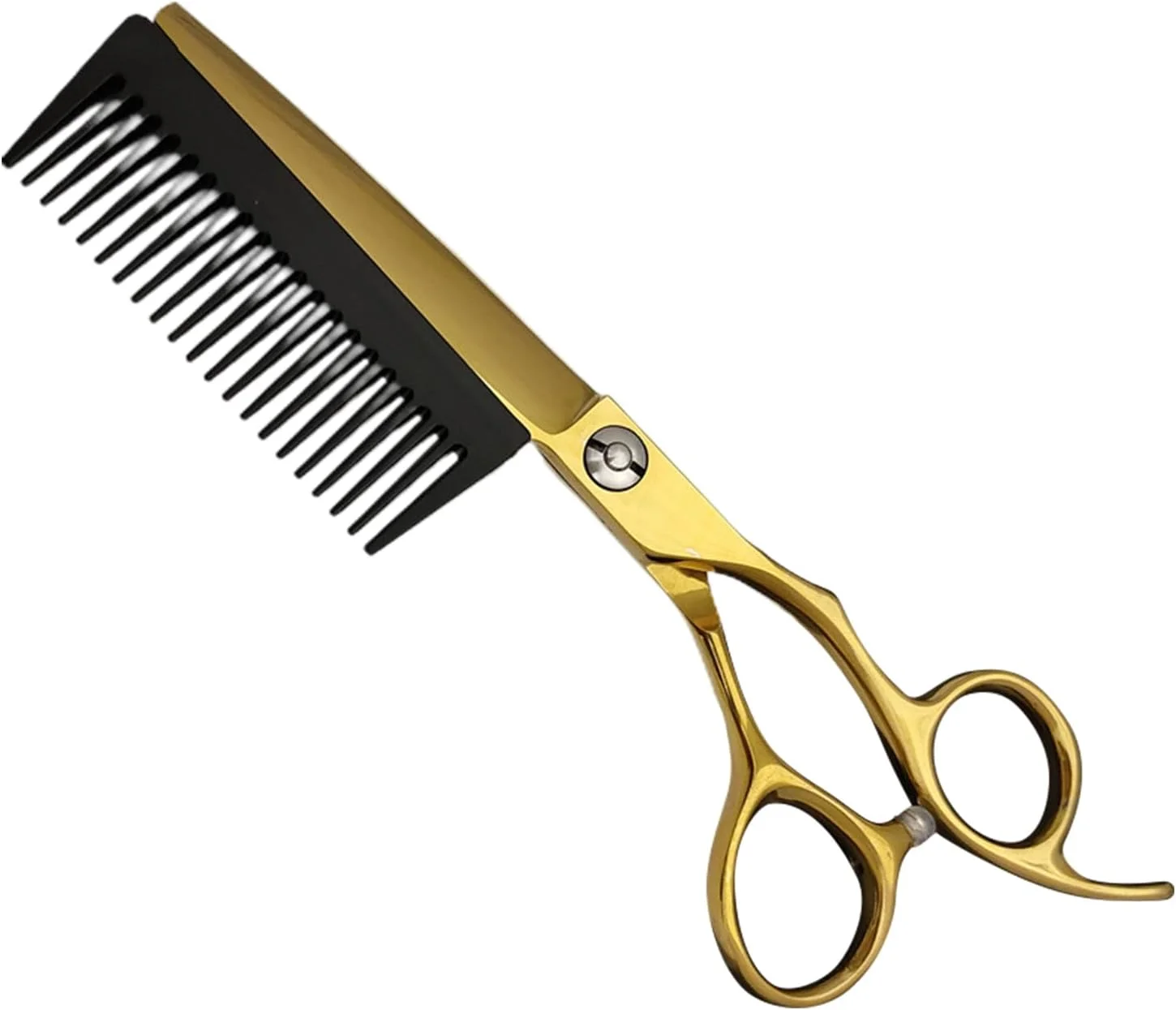 قیچی آرایشگری، قیچی آرایشگری حرفه ای - ابزار آرایشگری 2 در 1 با شانه جداشدنی قیچی پیتاژ برای نظافت حمام، مسافرت، آرایشگر سالن، خانه، مردان، زنان، کودکان و سالمندان