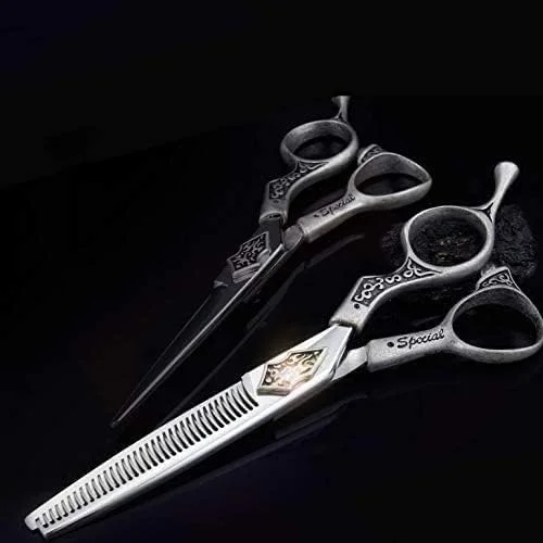 قیچی آرایشگری، قیچی پیرایشگری، قیچی موی تیز و دقیق حرفه ای 6.0 اینچ برای آرایشگاه، سالن و استفاده خانگی