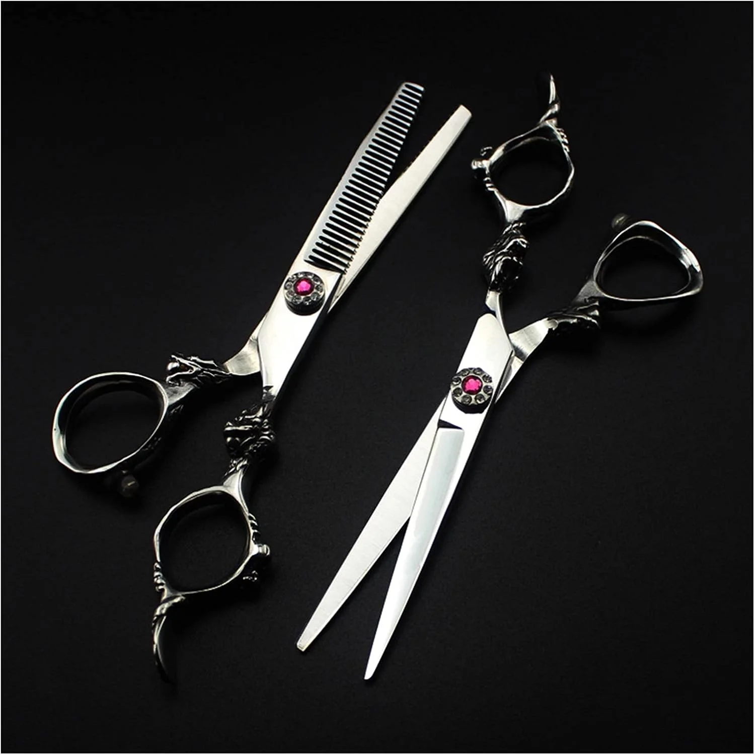 مجموعه مراقبت از مو GZDtdsd، قیچی آرایشگری 6 اینچی، قیچی مو نقره ای، قیچی پیتاژ مو، قیچی آرایشگری، ابزار پیرایش مو (رنگ: برش)