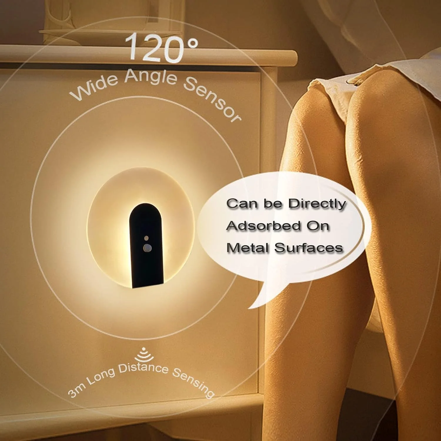 چراغ دیواری باتری خور KASTWAVE با حسگر حرکتی، چراغ دیواری قابل حمل USB شارژی، چراغ خواب LED القایی با آهنربا، روشنایی مدرن دیوارکوب برای راه پله راهرو، 2 عدد چراغ دیواری باتری خور KASTWAVE با حسگر حرکتی، چراغ دیواری قابل حمل USB شارژی، چراغ خواب LED القایی با آهنربا، روشنایی مدرن دیوارکوب برای راه پله راهرو، 2 عدد