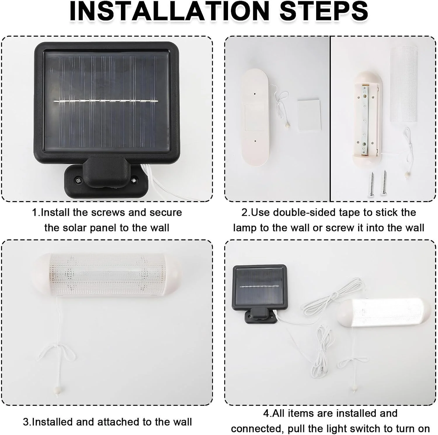 چراغ سولار ال ای دی سرپوشیده با کلید، چراغ های خورشیدی داخلی 2 در 1، چراغ قابل حمل USB با پنل خورشیدی، چراغ ال ای دی خورشیدی تقسیم شده با طناب کششی، برای گاراژ، راهرو چراغ سولار ال ای دی سرپوشیده با کلید، چراغ های خورشیدی داخلی 2 در 1، چراغ قابل حمل USB با پنل خورشیدی، چراغ ال ای دی خورشیدی تقسیم شده با طناب کششی، برای گاراژ، راهرو