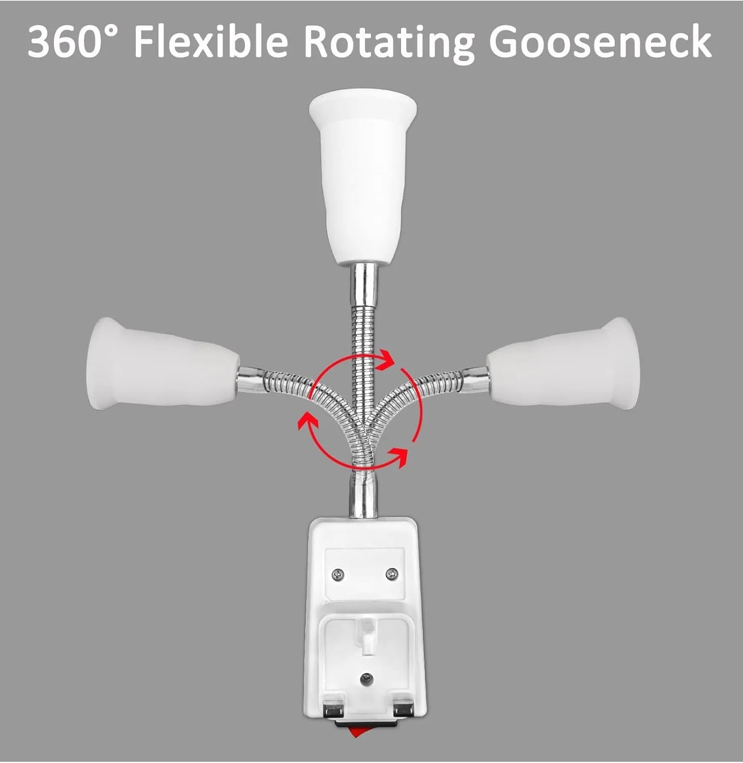 سرپیچ لامپ KASTWAVE E27 با کلید و دوشاخه، 2 سوکت چراغ دیواری انعطاف پذیر برای اتاق خواب و آشپزخانه، طراحی آسان پلاگین سرپیچ لامپ KASTWAVE E27 با کلید و دوشاخه، 2 سوکت چراغ دیواری انعطاف پذیر برای اتاق خواب و آشپزخانه، طراحی آسان پلاگین