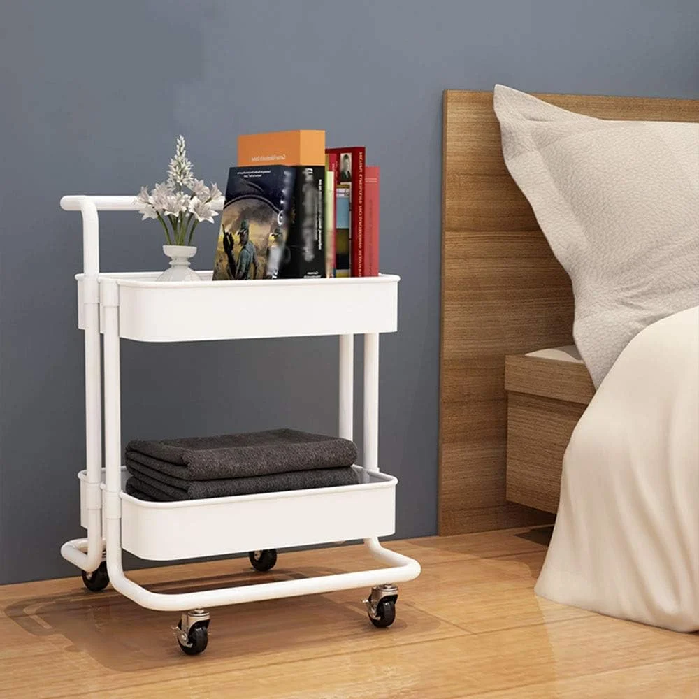 چرخ دستی سرویس WRQzxcv، چرخ دستی فلزی دو طبقه، ترولی چند منظوره متحرک برای نگهداری تجهیزات آزمایشگاهی، ترولی سالن زیبایی، مونتاژ آسان (سفید) چرخ دستی سرویس WRQzxcv، چرخ دستی فلزی دو طبقه، ترولی چند منظوره متحرک برای نگهداری تجهیزات آزمایشگاهی، ترولی سالن زیبایی، مونتاژ آسان (سفید)