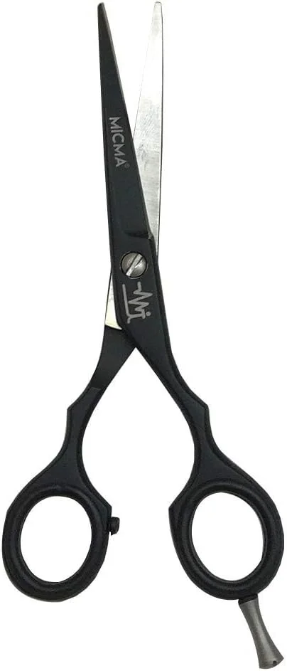 ست قیچی آرایشگری MICMA برای آقایان و بانوان، شامل قیچی های حرفه ای پیتاژ و قیچی آرایشگری 5.5 اینچی