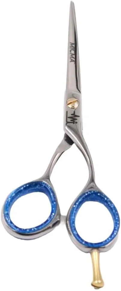 قیچی آرایشگری حرفه ای MICMA | طول کلی 6.5 اینچ | قیچی آرایشگری تیغه ای برای مردان و زنان | قیچی برش موی ممتاز برای سالن (نقره ای)