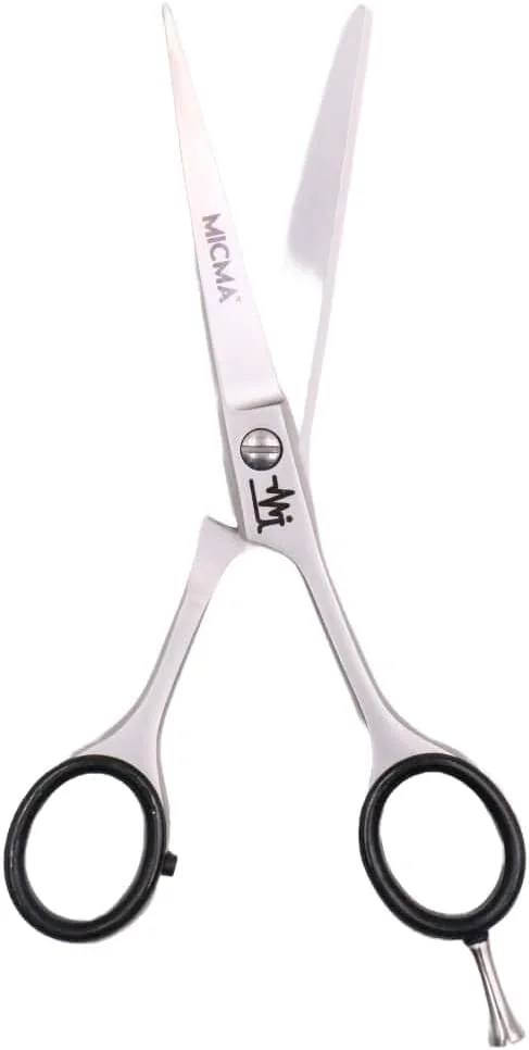 قیچی آرایشگری حرفه ای MICMA | قیچی استیل ضد زنگ لبه تیغ 6.5 اینچی برای استفاده در سالن، آرایشگاه و منزل | قیچی آرایشگری برای کودکان، زنان و مردان | MT-21