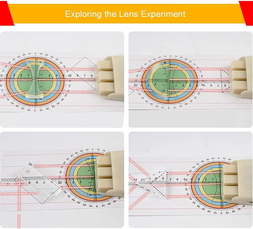 WRQzxcv کیت آموزشی فیزیک آزمایشگاه علوم، فیزیک نور، کیت یادگیری پایه، بدون نیاز به مونتاژ، تجهیزات آزمایشگاهی، نیمکت نوری با جعبه نگهداری WRQzxcv کیت آموزشی فیزیک آزمایشگاه علوم، فیزیک نور، کیت یادگیری پایه، بدون نیاز به مونتاژ، تجهیزات آزمایشگاهی، نیمکت نوری با جعبه نگهداری