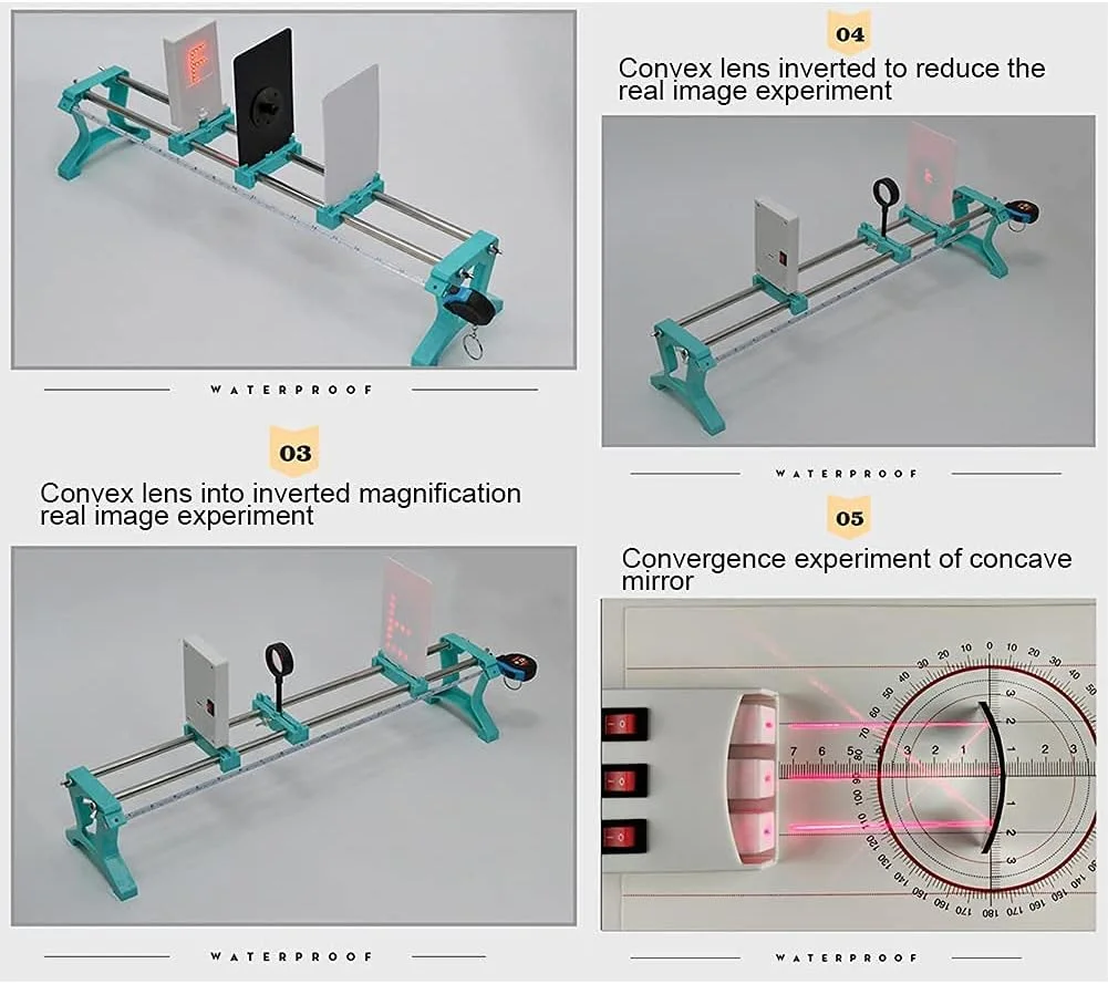 WRQzxcv کیت آموزشی فیزیک آزمایشگاه علوم، کیت اپتیک فیزیکی، تجهیزات آزمایشگاهی اپتیک با جعبه نگهداری WRQzxcv کیت آموزشی فیزیک آزمایشگاه علوم، کیت اپتیک فیزیکی، تجهیزات آزمایشگاهی اپتیک با جعبه نگهداری
