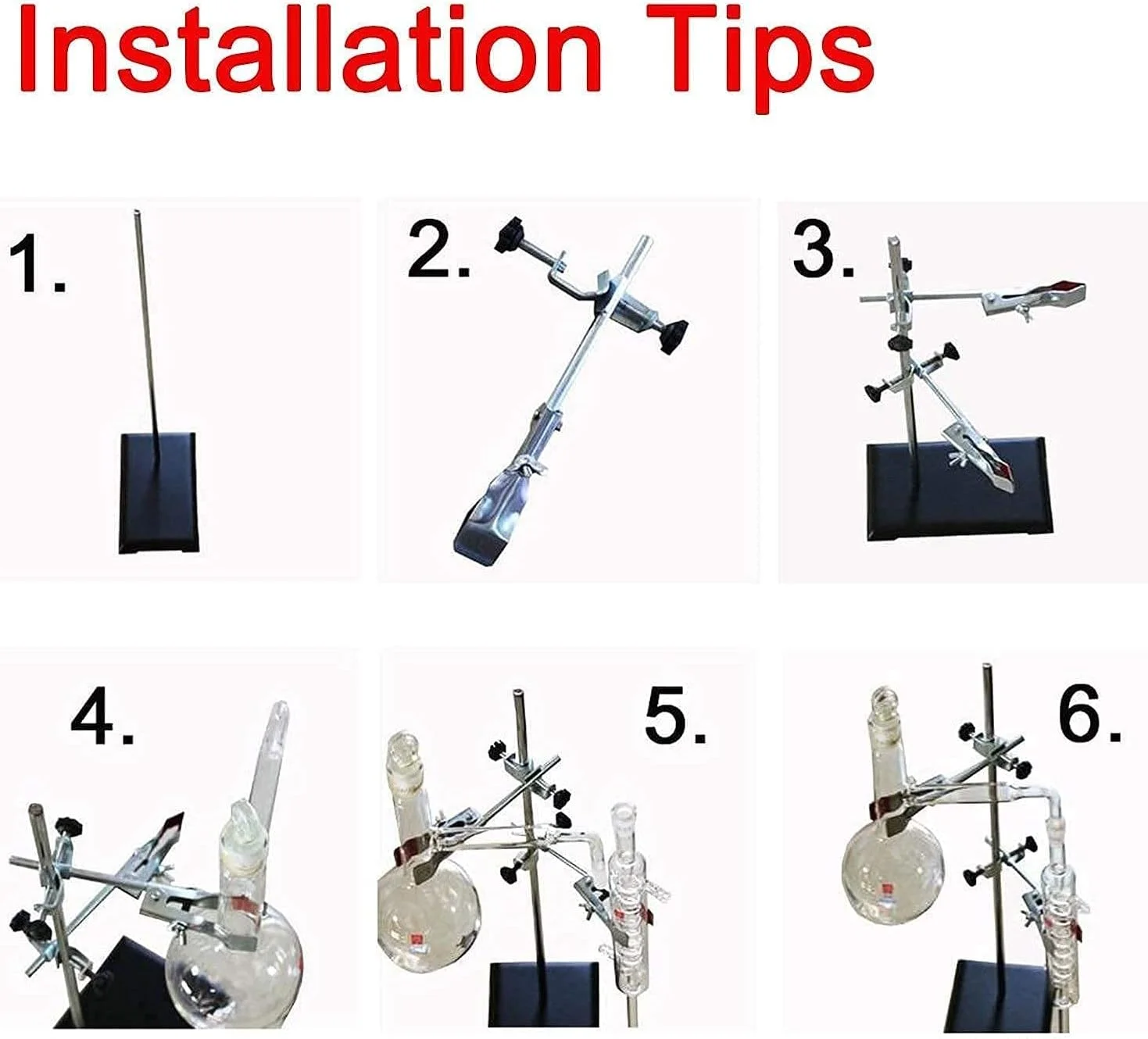 دستگاه تقطیر آزمایشگاهی تجهیزات زندگی WRQzxcv، ست شیشه آلات تقطیر آب خالص روغن ضروری با ترموستات، بخاری برقی و جعبه نگهداری، ست آزمایش شیمیایی دستگاه تقطیر آزمایشگاهی تجهیزات زندگی WRQzxcv، ست شیشه آلات تقطیر آب خالص روغن ضروری با ترموستات، بخاری برقی و جعبه نگهداری، ست آزمایش شیمیایی