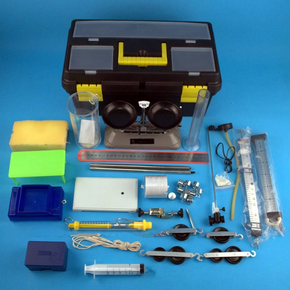 مجموعه کامل تجهیزات آزمایشگاهی فیزیک DTFZQV مدل آموزشی علوم، شامل تجهیزات آزمایشگاهی مکانیک/اپتیک/حرارتی/الکتریکی/صوتی با دقت بالا و ایمنی