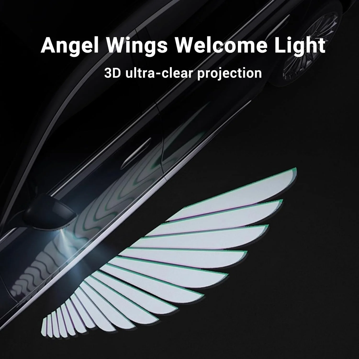 چراغ درب خودرو LED KASTWAVE، پروژکتور لوگو چراغ خوش آمدگویی آینه دید عقب جانبی لوگو برند خودرو چراغ شبح LED پروژکتور برای سدان SUV خودرو تجاری (بال های فرشته) چراغ درب خودرو LED KASTWAVE، پروژکتور لوگو چراغ خوش آمدگویی آینه دید عقب جانبی لوگو برند خودرو چراغ شبح LED پروژکتور برای سدان SUV خودرو تجاری (بال های فرشته)