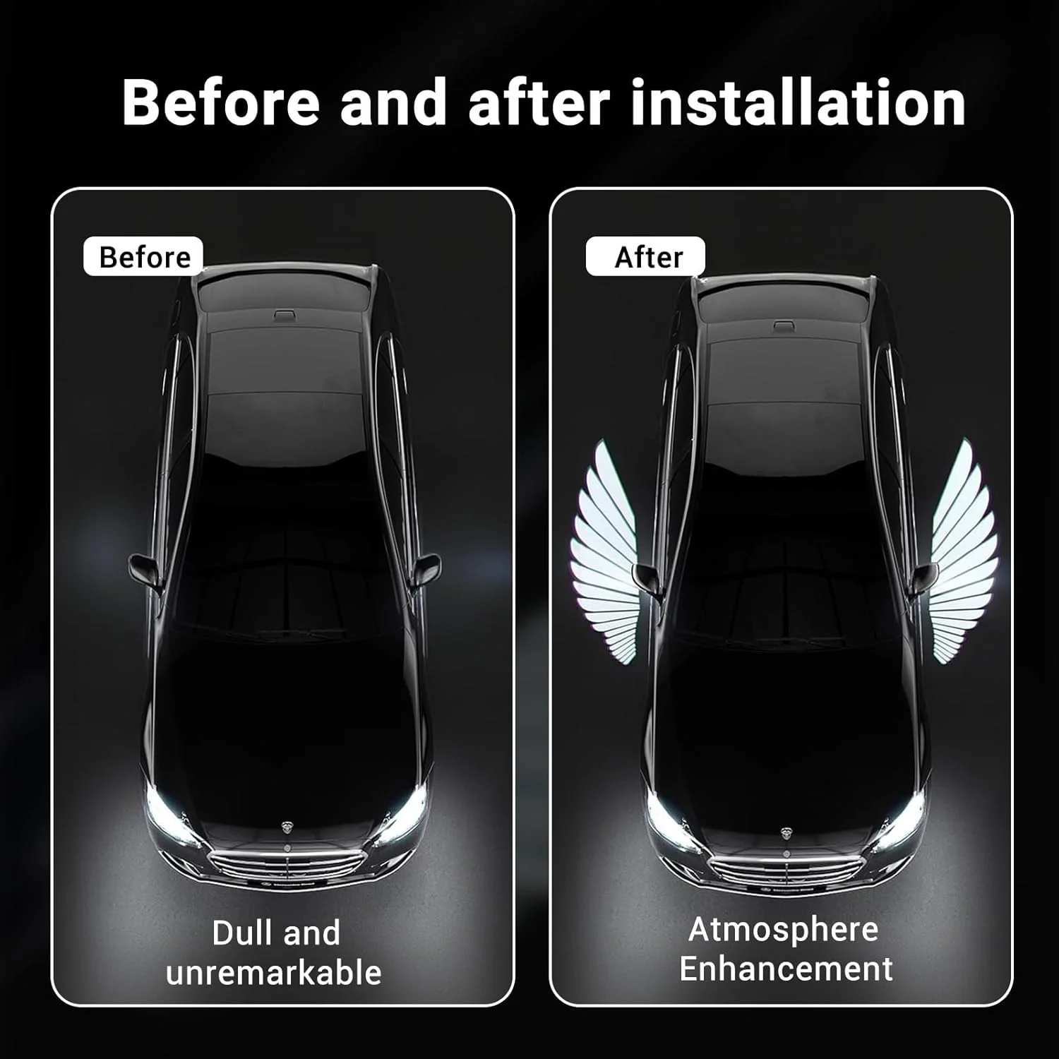 چراغ درب خودرو LED KASTWAVE، پروژکتور لوگو چراغ خوش آمدگویی آینه دید عقب جانبی لوگو برند خودرو چراغ شبح LED پروژکتور برای سدان SUV خودرو تجاری (بال های فرشته) چراغ درب خودرو LED KASTWAVE، پروژکتور لوگو چراغ خوش آمدگویی آینه دید عقب جانبی لوگو برند خودرو چراغ شبح LED پروژکتور برای سدان SUV خودرو تجاری (بال های فرشته)