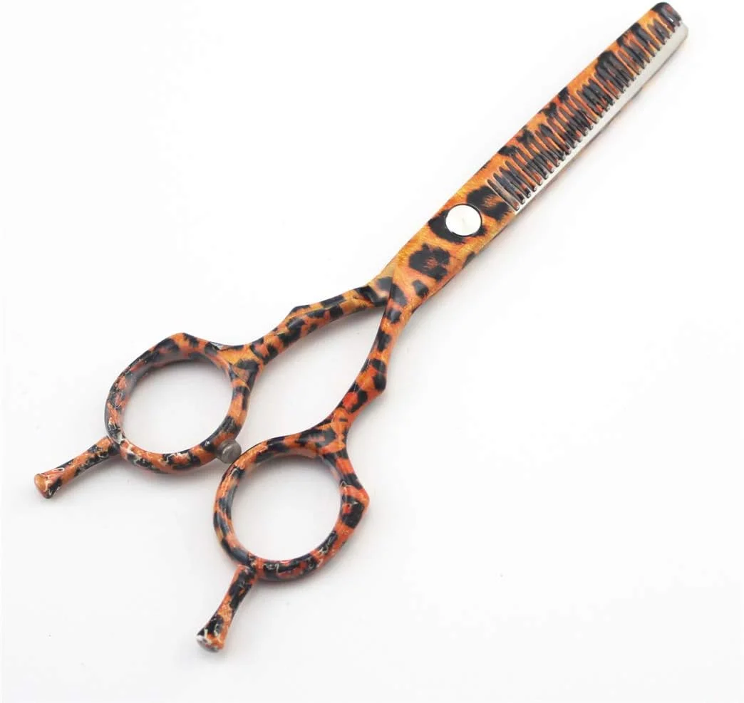 ست قیچی آرایشگری حرفه ای 5.5 اینچی با طرح پلنگی، قیچی های با کیفیت عالی برای آرایشگران، قیچی های پیتاژ و حجم دهنده مو، فولاد 440C، مناسب برای دست راست، لوازم آرایشگاه خانگی ست قیچی آرایشگری حرفه ای 5.5 اینچی با طرح پلنگی، قیچی های با کیفیت عالی برای آرایشگران، قیچی های پیتاژ و حجم دهنده مو، فولاد 440C، مناسب برای دست راست، لوازم آرایشگاه خانگی