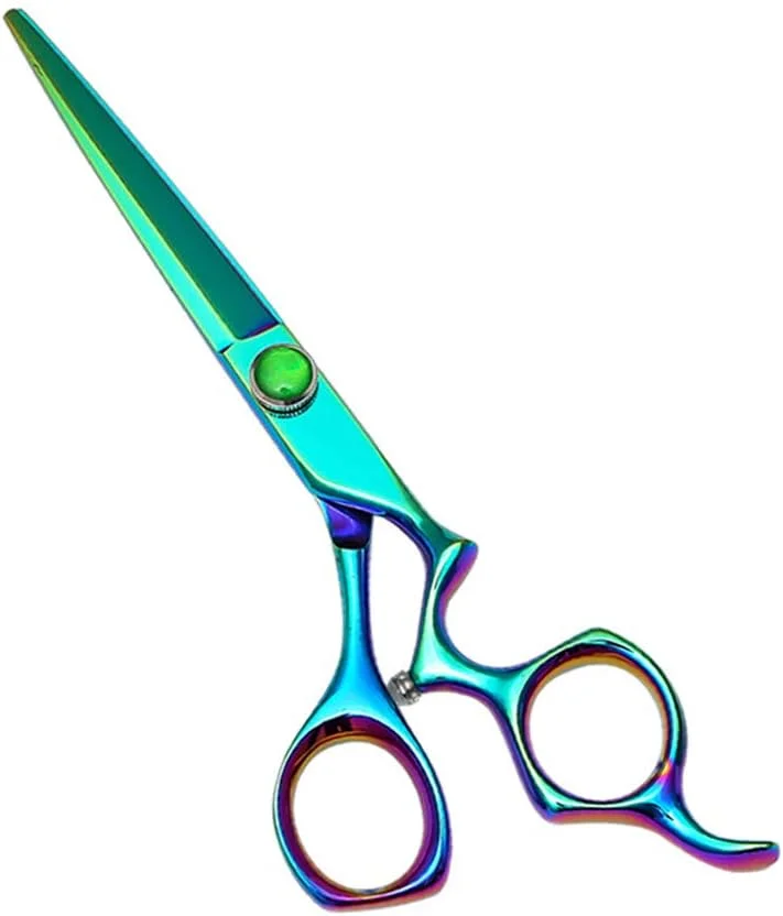 ست قیچی آرایشگری حرفه ای، قیچی آرایشگری استیل 440C سبز 6.0 اینچی با تیغه تیز برای آرایشگری، خرد کردن، بافت دهی، مناسب برای سالن یا استفاده خانگی ست قیچی آرایشگری حرفه ای، قیچی آرایشگری استیل 440C سبز 6.0 اینچی با تیغه تیز برای آرایشگری، خرد کردن، بافت دهی، مناسب برای سالن یا استفاده خانگی