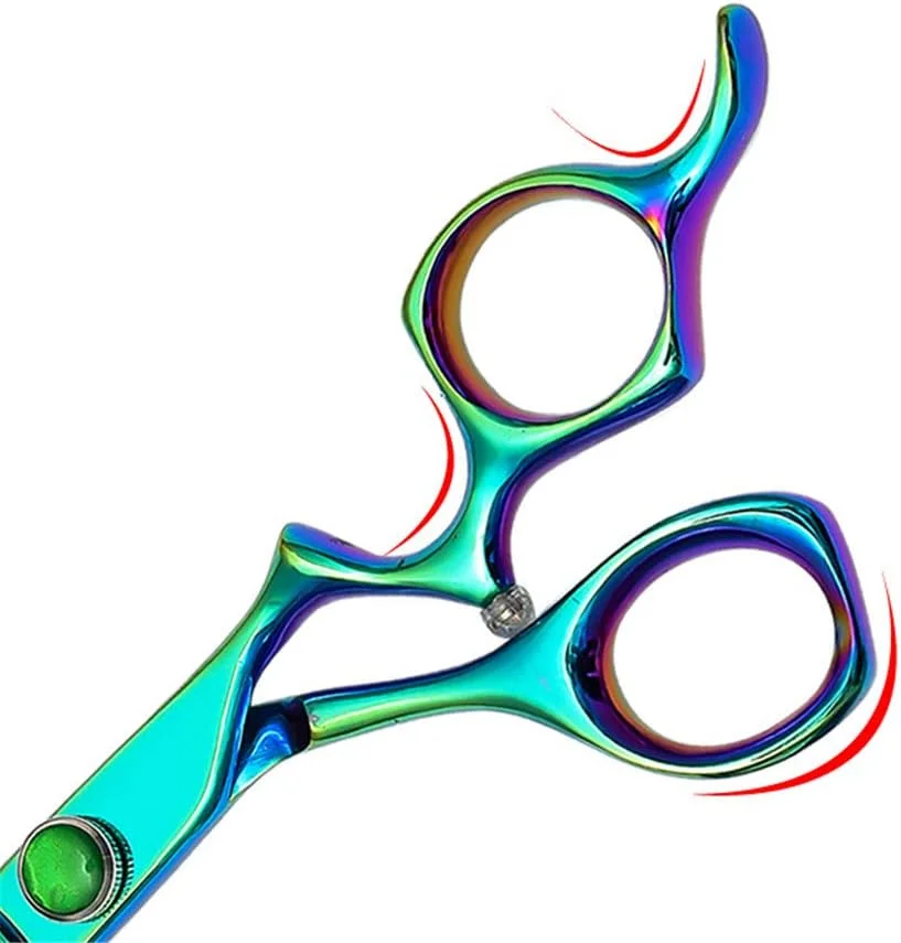 ست قیچی آرایشگری حرفه ای، قیچی آرایشگری استیل 440C سبز 6.0 اینچی با تیغه تیز برای آرایشگری، خرد کردن، بافت دهی، مناسب برای سالن یا استفاده خانگی ست قیچی آرایشگری حرفه ای، قیچی آرایشگری استیل 440C سبز 6.0 اینچی با تیغه تیز برای آرایشگری، خرد کردن، بافت دهی، مناسب برای سالن یا استفاده خانگی