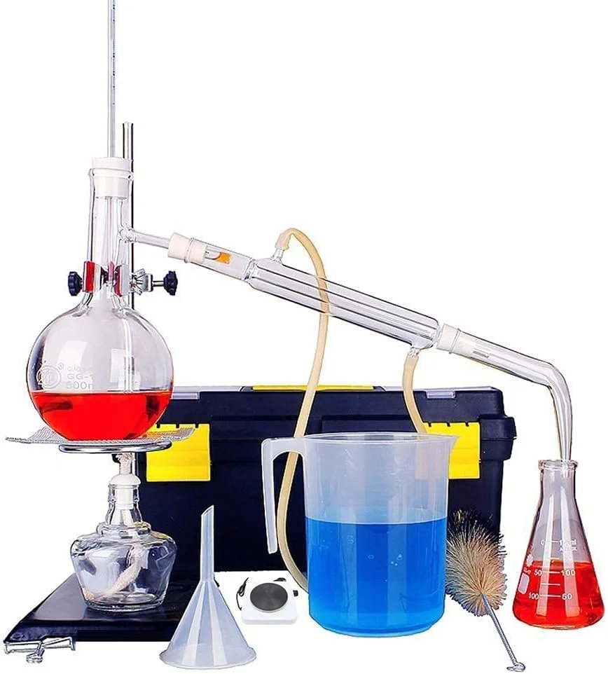 تجهیزات آزمایشگاهی شیمیایی حرفه ای GZDodek، مجموعه کامل تقطیر و خالص سازی، جعبه ابزار شیشه ای، لوازم آموزشی علوم صنعتی، لوازم جانبی تجهیزات آزمایشگاهی تجهیزات آزمایشگاهی شیمیایی حرفه ای GZDodek، مجموعه کامل تقطیر و خالص سازی، جعبه ابزار شیشه ای، لوازم آموزشی علوم صنعتی، لوازم جانبی تجهیزات آزمایشگاهی