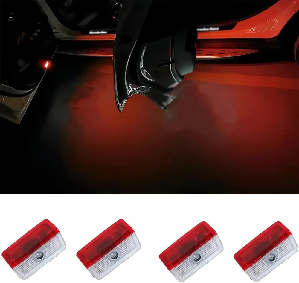چراغ لوگو درب خودرو LED KASTWAVE، پروژکتور خوشآمدگویی لیزری، چراغ شبح سایه لوگو، لوازم جانبی بدون نیاز به سیم، جایگزین سازگار برای سری کلاس A C E GLC GLS (بسته 4 عددی) چراغ لوگو درب خودرو LED KASTWAVE، پروژکتور خوشآمدگویی لیزری، چراغ شبح سایه لوگو، لوازم جانبی بدون نیاز به سیم، جایگزین سازگار برای سری کلاس A C E GLC GLS (بسته 4 عددی)