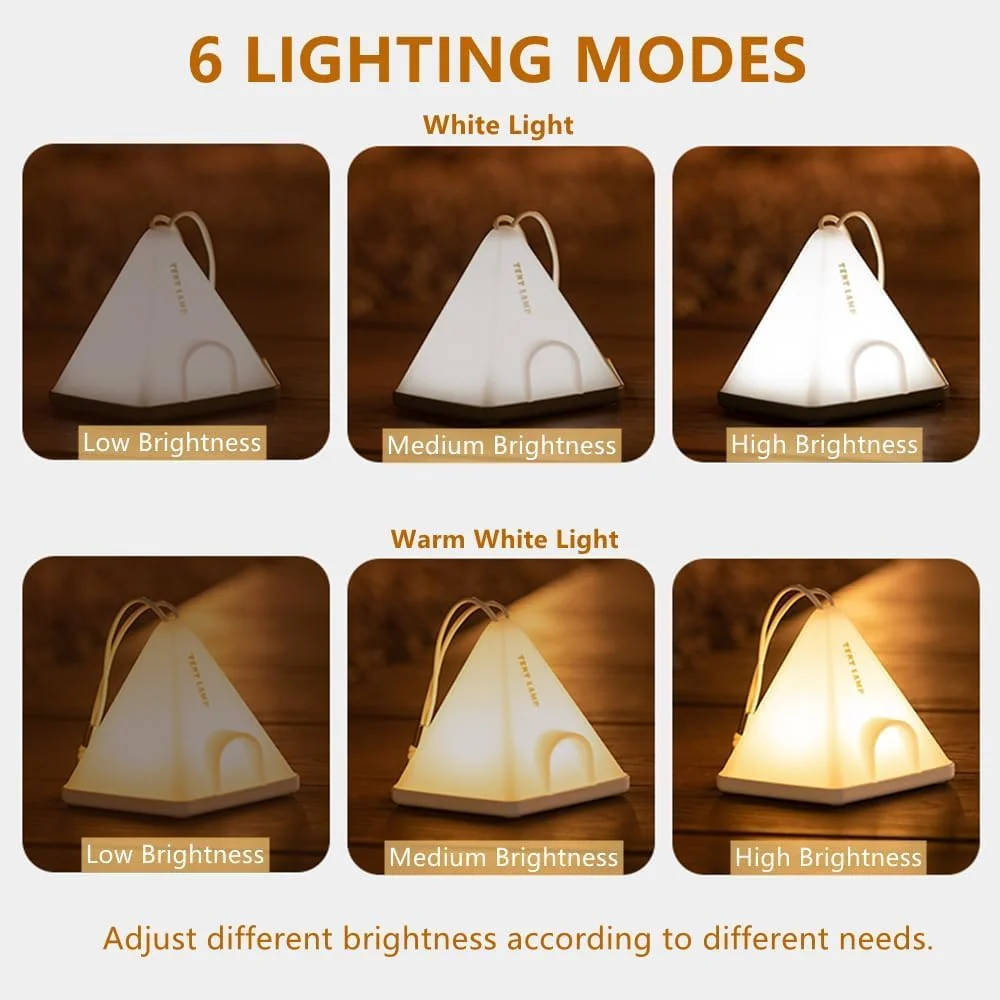 چراغ خواب خلاقانه، چراغ های محیطی ممتاز برای کمپینگ در طبیعت، چراغ خواب چادر مسافرتی قابل حمل، چراغ خواب اتاق خواب، چراغ رومیزی LED قابل شارژ USB با 6 حالت قابل تنظیم، چراغ کنار تخت با عملکرد تایمر چراغ خواب خلاقانه، چراغ های محیطی ممتاز برای کمپینگ در طبیعت، چراغ خواب چادر مسافرتی قابل حمل، چراغ خواب اتاق خواب، چراغ رومیزی LED قابل شارژ USB با 6 حالت قابل تنظیم، چراغ کنار تخت با عملکرد تایمر