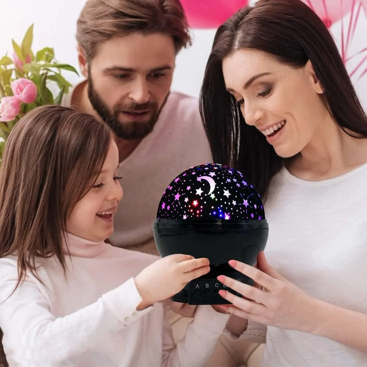 چراغ خواب کودکانه طرح آسمان پرستاره KASTWAVE، پروژکتور چرخان 360 درجه ستاره، چراغ رومیزی 4 LED با 8 رنگ قابل تغییر با کابل USB، بهترین انتخاب برای اتاق خواب کودک و نوزاد و تزئینات مهمانی چراغ خواب کودکانه طرح آسمان پرستاره KASTWAVE، پروژکتور چرخان 360 درجه ستاره، چراغ رومیزی 4 LED با 8 رنگ قابل تغییر با کابل USB، بهترین انتخاب برای اتاق خواب کودک و نوزاد و تزئینات مهمانی