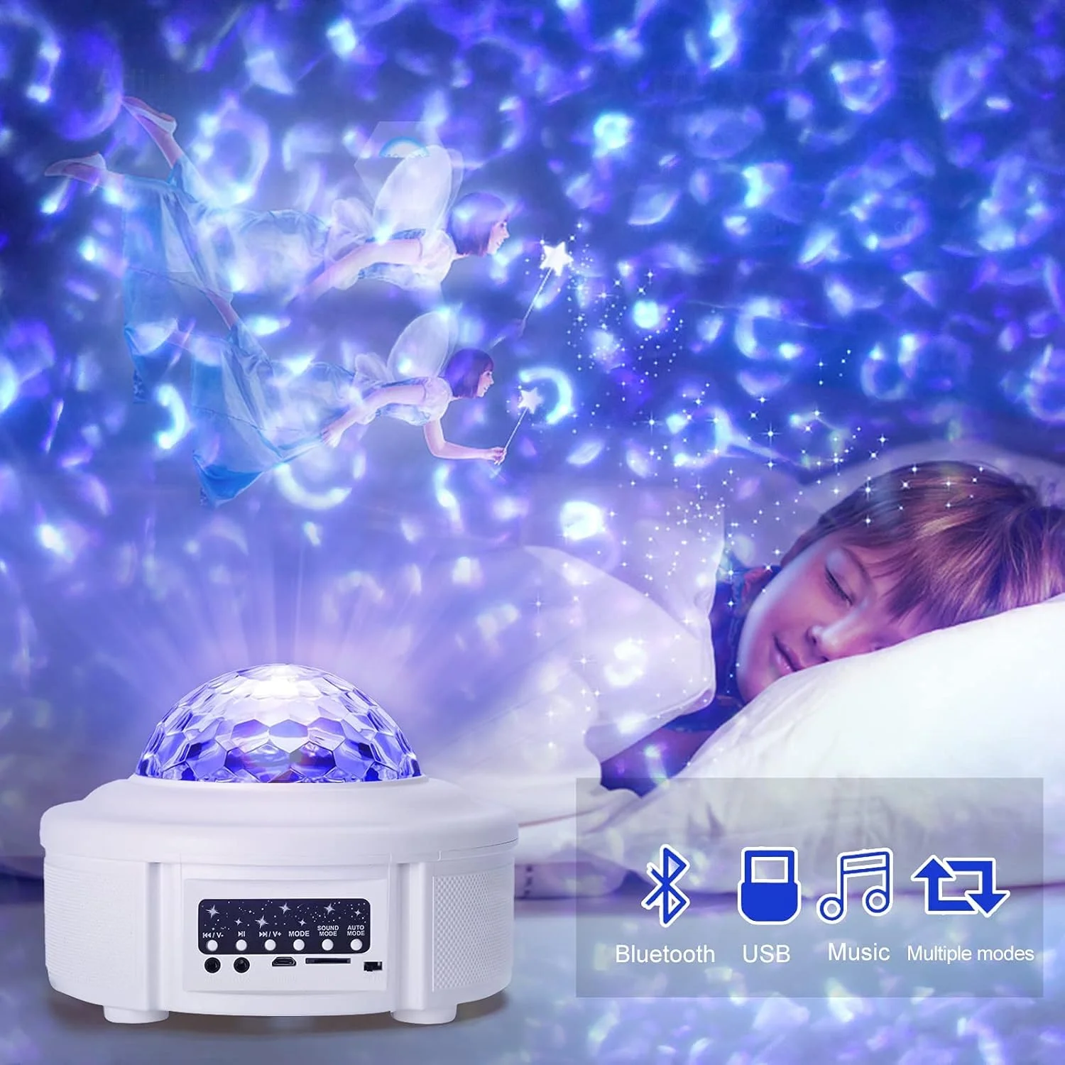 چراغ خواب پروژکتور ستاره کهکشانی KASTWAVE، پروژکتور ال ای دی اسپیکر بلوتوث، چراغ های موج اقیانوسی ستاره ای مناسب کودکان و بزرگسالان، حسگر صدا، بهترین هدیه برای جشن تولد، استیج، اتاق خواب، عروسی چراغ خواب پروژکتور ستاره کهکشانی KASTWAVE، پروژکتور ال ای دی اسپیکر بلوتوث، چراغ های موج اقیانوسی ستاره ای مناسب کودکان و بزرگسالان، حسگر صدا، بهترین هدیه برای جشن تولد، استیج، اتاق خواب، عروسی