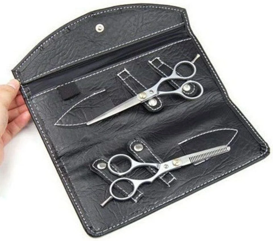 ست قیچی آرایشگری 6 اینچی LAKIKA، قیچی آرایشگری حرفه ای قابل حمل برای آرایشگاه/خانه، قیچی اصلاح مو، قیچی پیتاژ یک طرفه، قیچی کم حجم کننده - حرفه ای ست قیچی آرایشگری 6 اینچی LAKIKA، قیچی آرایشگری حرفه ای قابل حمل برای آرایشگاه/خانه، قیچی اصلاح مو، قیچی پیتاژ یک طرفه، قیچی کم حجم کننده - حرفه ای