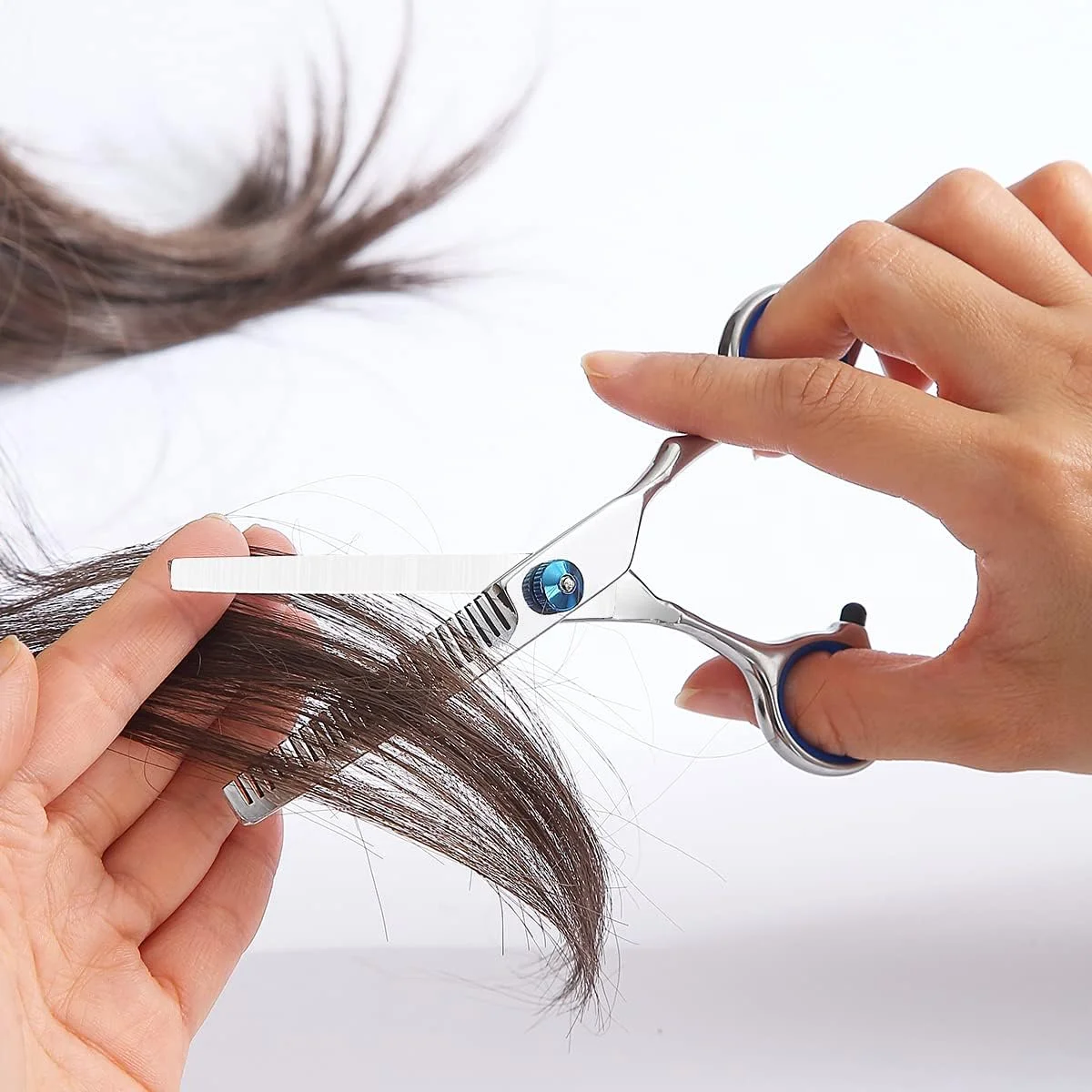 قیچی آرایشگری حرفه ای کراتون، ست دو عددی قیچی پیتاژ برای سالن و منزل