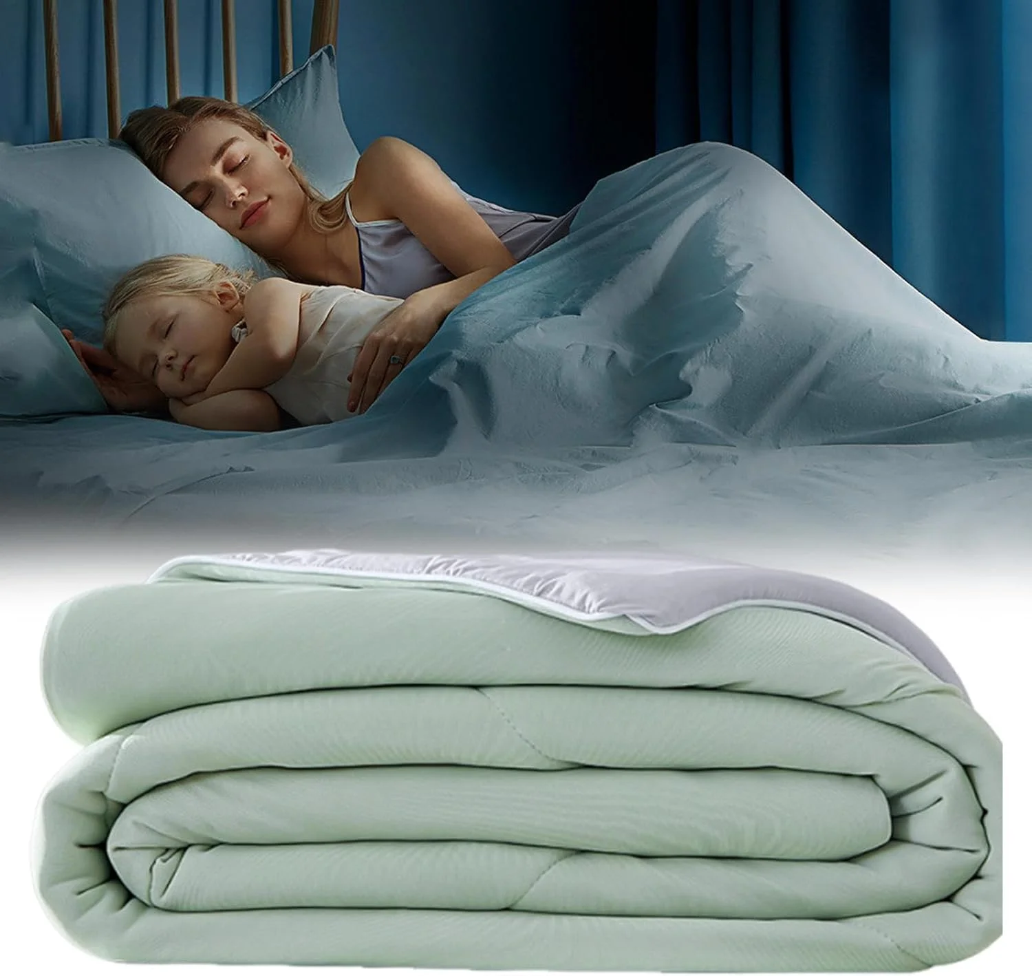 لحاف خنک کننده، پتوهای خنک کننده نرم - روتختی سبک وزن دو طرفه برای تعریق شبانه، کمپینگ، مسافرت، مبل، اتاق خواب، خانه، چرت زدن