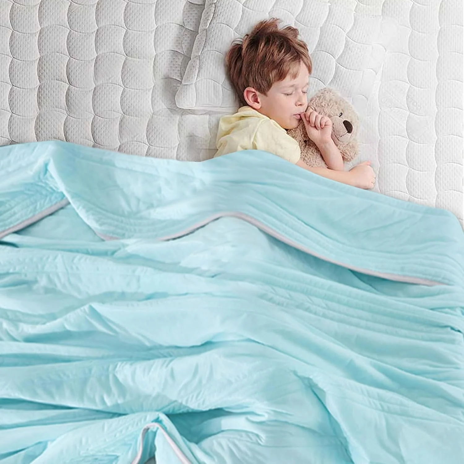 پتوی خنک کننده | لحاف تابستانی یخی | پتوی خواب نرم و قابل حمل کودک برای مسافرت، اتاق خواب، اتاق نشیمن، ماشین، مبل، کمپینگ در فضای باز، پیک نیک، بیمارستان