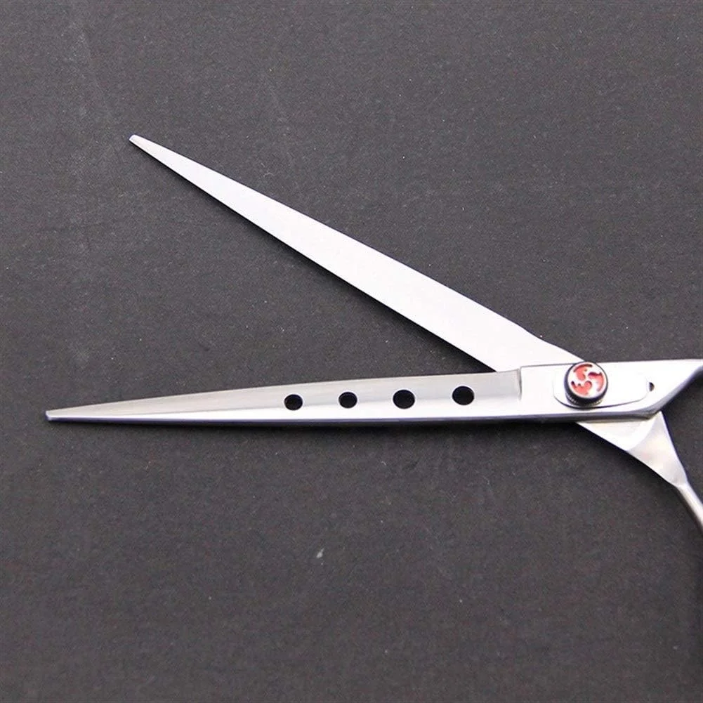 قیچی آرایشگری مو، قیچی اصلاح مو، ابزار بزرگ و فشرده برش آرایشگر موی مصنوعی حیوانات خانگی، لوازم پیرایش سگ تدی، 7.5 اینچ، آرایشگری، قیچی آرایشگاه