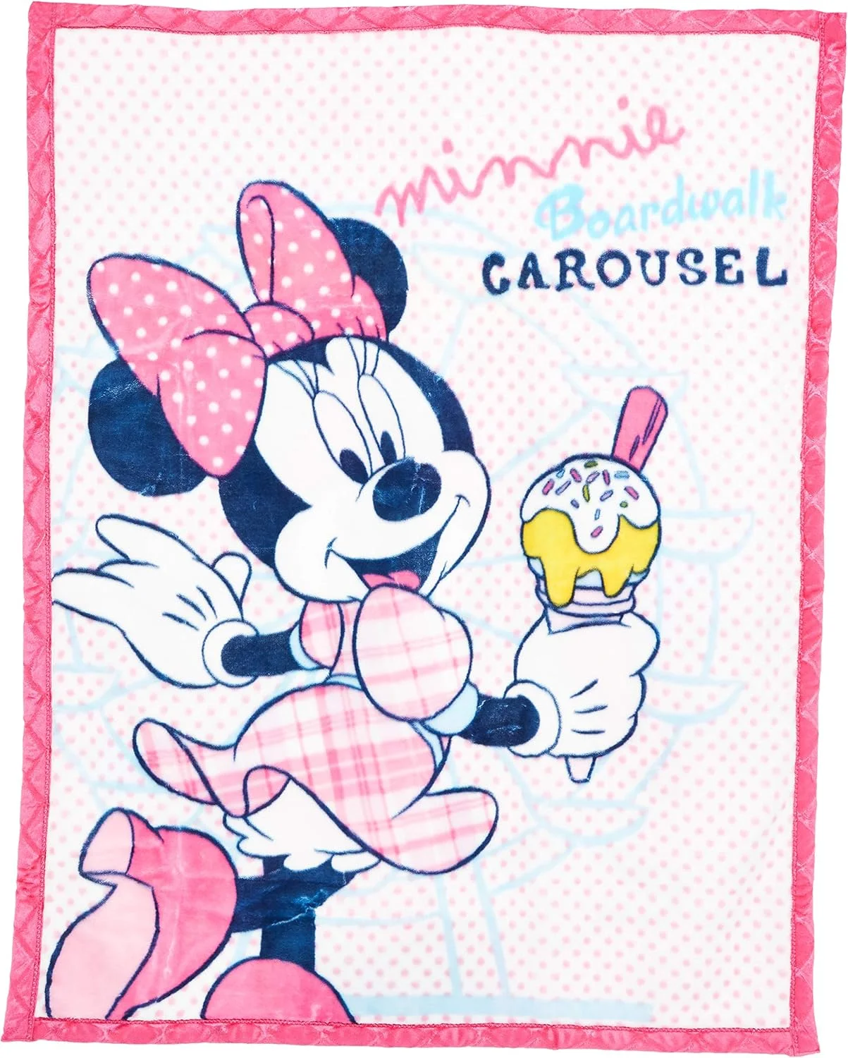 Disney Baby Infants Flannel Blanket - Minnie - 2 Kg (350 GSM, 2 Ply) - Premium Blanket