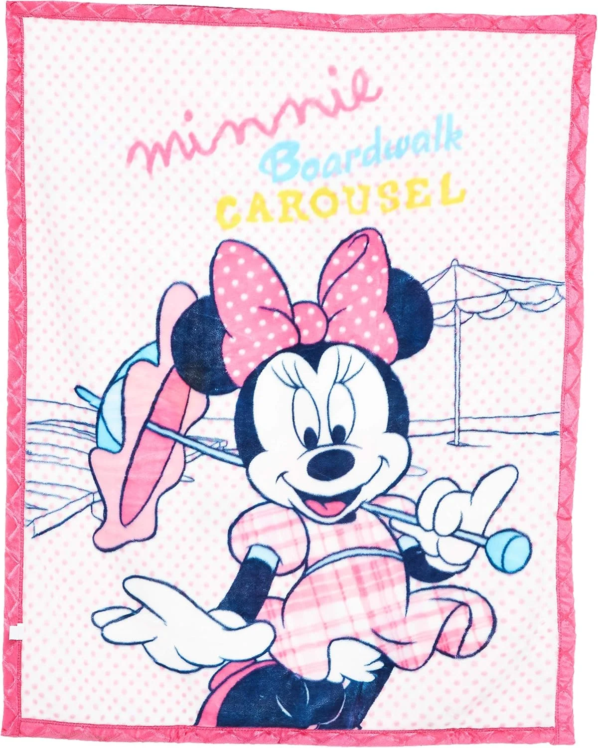 Disney Baby Infants Flannel Blanket - Minnie - 2 Kg (350 GSM, 2 Ply) - Premium Blanket