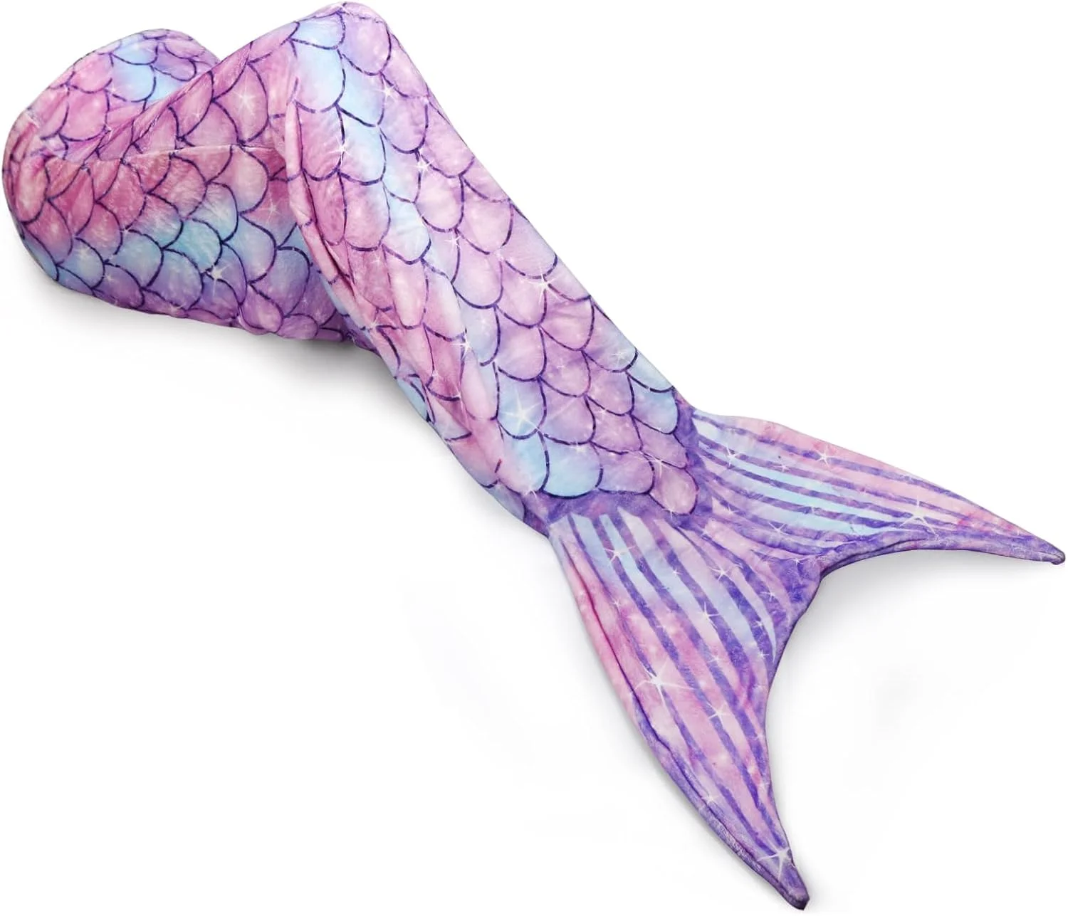 پتوی پری دریایی Cyiecw، پتو خواب نرم و فلانل پری دریایی برای دختران و کودکان، 160 در 47 سانتی متر، پتوی بغلی برای کودکان و بزرگسالان برای تمام فصول، هدیه تولد