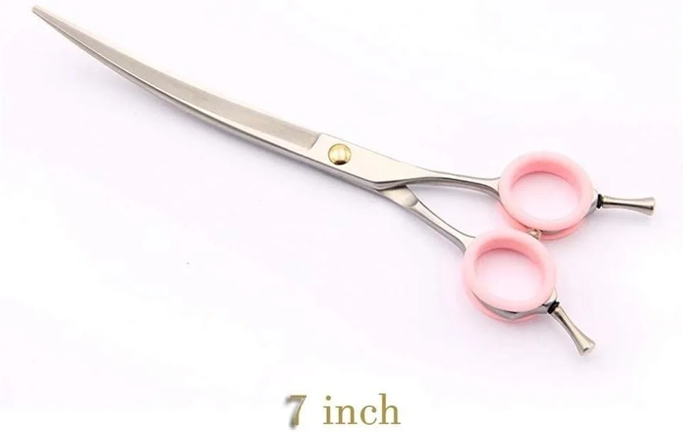 قیچی آرایشگری مو TISTIK، قیچی اصلاح مو سگ تدی، لوازم آرایشگری حیوانات خانگی، ابزار کوچک خمیده، 6 اینچ، آرایشگر مو